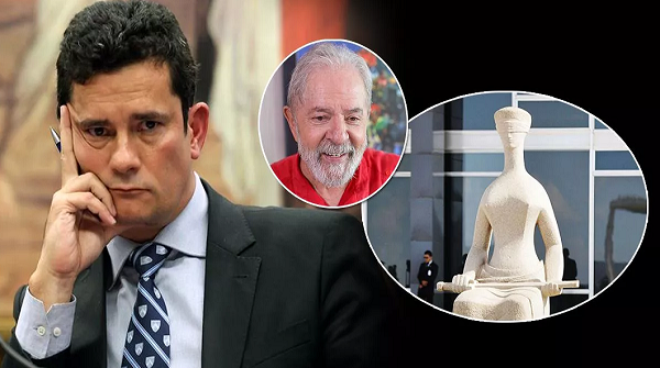 Sérgio Moro, condenado pelo STF, e o ex-presidente Lula (Foto: Divulgação)