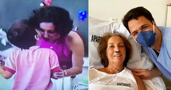 Aluno vira médico e salva professora. Ela ficou 40 dias internadas em estado grave (Foto: Reprodução)