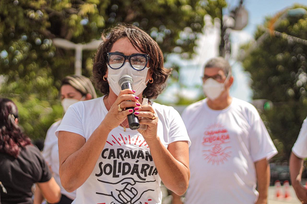 Ivoneide Caetano, madrinha e a idealizadora do projeto Caravana Solidária (Foto: Divulgação)
