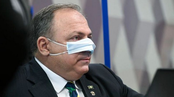 Ex-ministro da Saúde, general Eduardo Pazuello, foi acusado de mentir em seu depoimento (Foto: Jefferson Rudy/Agência Senado)