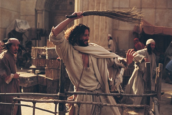 Jesus não exibiu ira semelhante à do homem, mas a perfeita e justa indignação de Deus - Foto: Ilustração Google