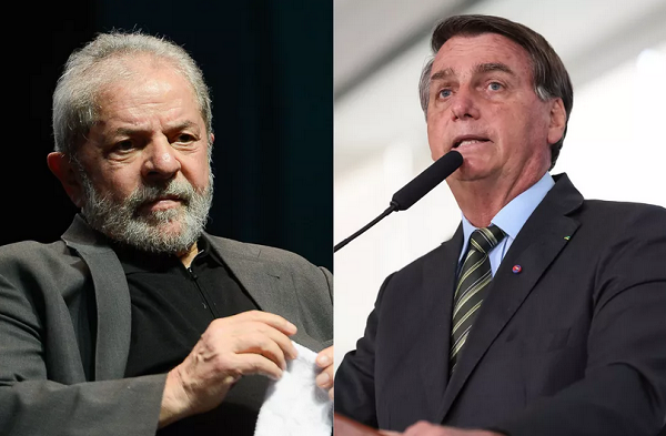 Ex-presidente Luiz Inácio Lula da Silva (PT) e o atual presidente Jair Bolsonaro (sem partido) (Foto: Reprodução)