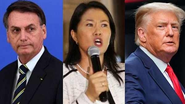 Bolsonaro, Fujimori e Trump denunciaram supostas fraudes nas urnas (Foto: Reprodução)