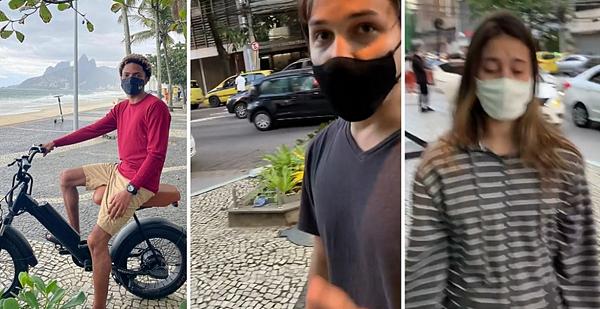 Matheus foi abordado por um casal que, segundo ele, o acusou de furto de uma bicicleta (Foto: Reprodução)