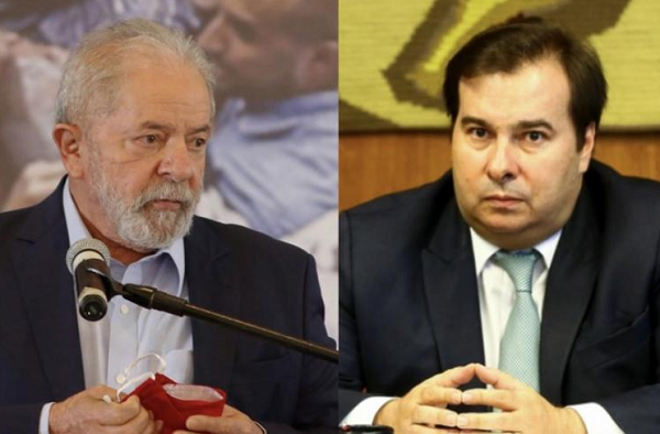 Ex-presidente da Câmara Rodrigo Maia e o presidente Luis Inácio Lula da Silva (Foto: Reprodução)