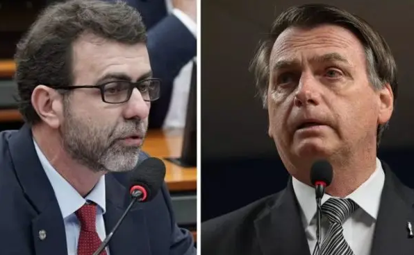 Marcelo Freixo e Jair Bolsonaro (Foto: Câmara/PR)