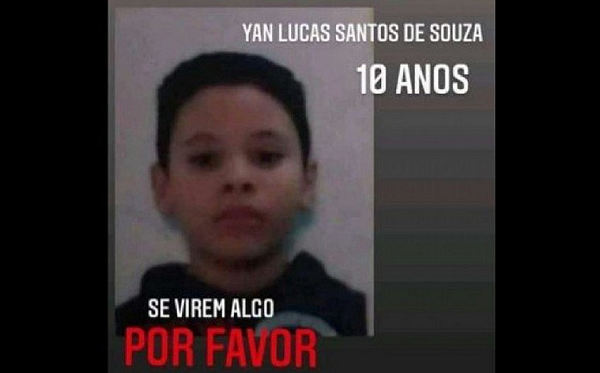 Yan Lucas Santos de Sousa, de 10 anos (Foto: Reprodução)