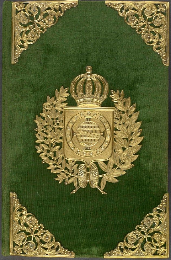 Constituição de 1824, após declaração de independência do Brasil (Foto: Arquivo Nacional/Domínio Público)