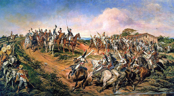 Pintura de Pedro América chamada 'Independência ou morte', que retrata o Grito do Ipiranga (Foto: Commons)