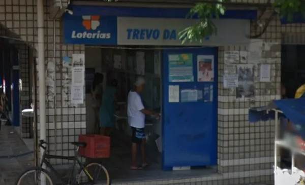 Apostas foi registrada na casa lotérica Trevo da Sorte, no Centro de Camaçari (Foto: Reprodução)