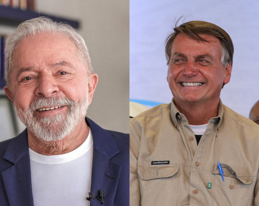 Ipec aponta o ex-presidente Lula (PT) com mais de 20 pontos percentuais à frente do presidente Jair Bolsonaro (Foto: Reprodução e Clauber Cleber Caetano/PR)