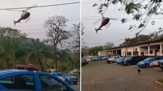 Quando a aeronave chegou perto de Bangu, o piloto afirma que entrou em luta corporal com a dupla (Foto: Reprodução/Vídeo)