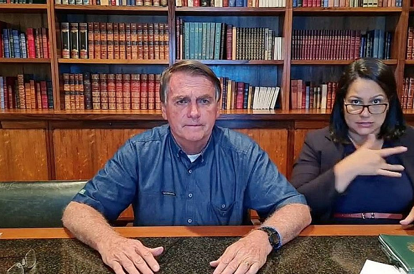 Presidente Bolsonaro deve ficar suspenso do YouTube por 7 dias (Foto: Reprodução)