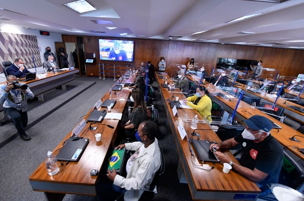Pessoas afetadas pela Covid-19 foram ouvidas pela CPI da Pandemia (Foto: Edilson Rodrigues/Agência Senado)