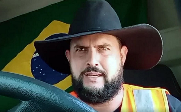 Caminhoneiro Marco Antônio Pereira Gomes, conhecido como Zé Trovão (Foto: Reprodução)