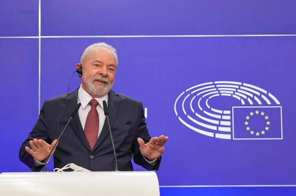 Ex-presidente Luiz Inácio Lula da Silva durante Conferência de Alto Nível da América Latina (Foto: Reprodução)