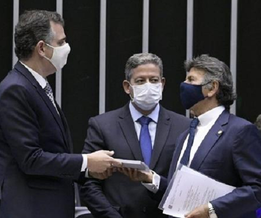 Pacheco, Lira e Fux: presidentes do Senado e da Câmara negociam com o STF (Foto: Pedro França/Ag. Senado)