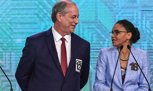 Pré-candidato à presidência do PDT, Ciro Gomes, voltou a fazer acenos à Marina Silva (Rede), que tem sido considerada para integrar sua chapa (Foto: Reprodução)