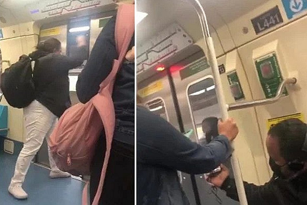 Gravação mostra duas mulheres brigando porque uma delas se recusa a usar máscara (Foto: Reprodução)