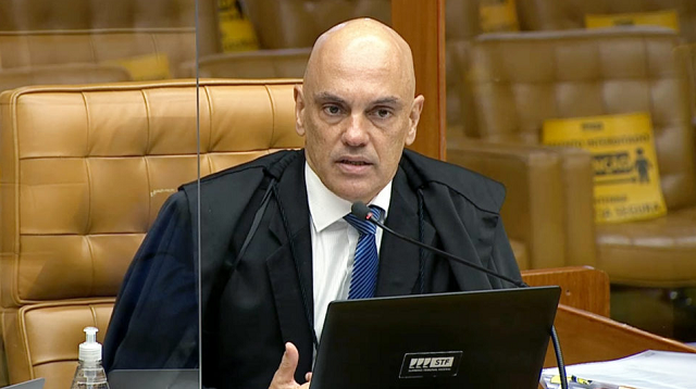 Alexandre de Moraes, que tinha pedido vistas do processo, votou a favor da revisão da vida toda do INSS (Foto: Wilson Dias / Agência Brasil)