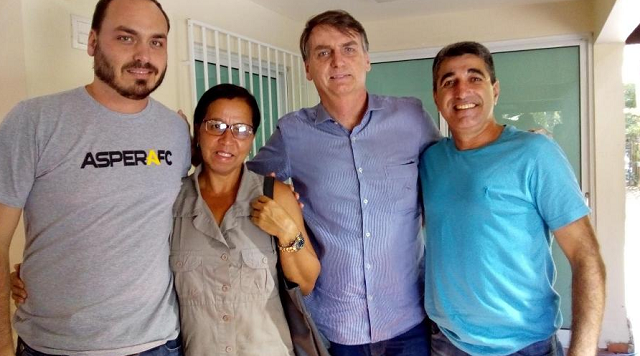 Wal do Açaí com Jair Bolsonaro (Foto: Reprodução)