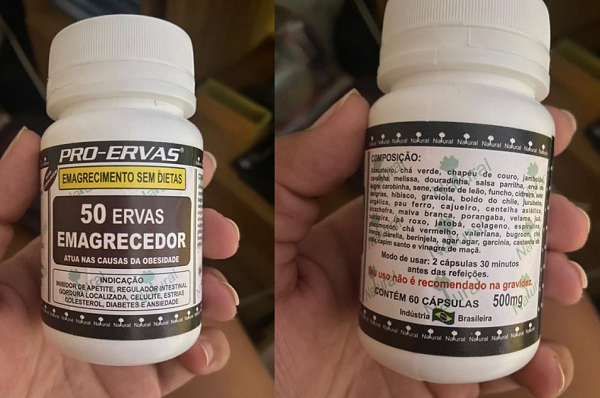 Mesmo proibido no Brasil, chá 50 ervas continua sendo comercializado (Foto: Reprodução)