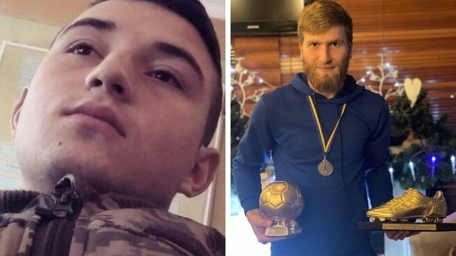 Vitalii Sapylo (à esq.) e Dmytro Martynenko (à dir.) morreram servindo na Guerra da Ucrânia Imagem: Montagem/UOL