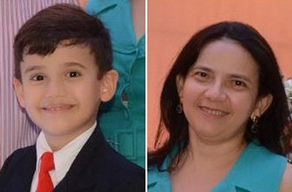 Adolescente matou a mãe Iranilda de Sousa Medeiros Araújo, de 47 anos, e o irmão mais novo, Gabriel de Sousa Medeiros Araújo, de 7 anos (Foto: Reprodução)