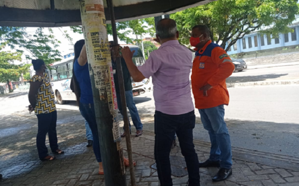 Motivo foi a deterioração na parte metálica estrutural da rodoviária, onde passam cerca de 800 pessoas diariamente (Foto: Divulgação/Defesa Civil)