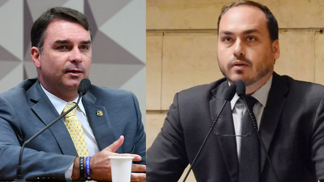 Flávio Bolsonaro comanda a comunicação institucional, e Carlos Bolsonaro, as redes sociais (Foto: Edilson Rodrigues/Agência Senado)
