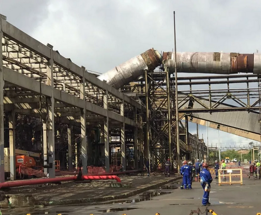 Quatro funcionários de indústria metalúrgica sofrem acidente de trabalho no Complexo Industrial de Dias D’Ávila (Foto: Redes Sociais)