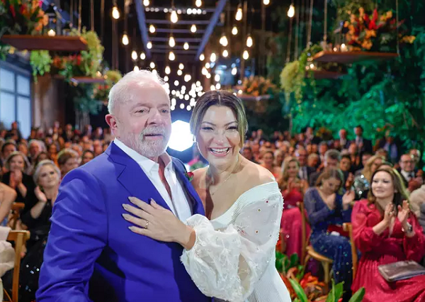 Cerimônia de casamento do ex-presidente Lula e a socióloga Rosângela Silva, em São Paulo (Foto: Ricardo Stuckert/Divulgação)