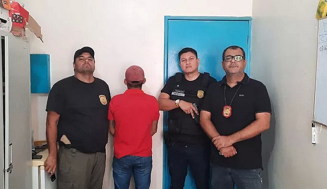 Jeferson da Silva Lima preso no Amazonas (Foto: Divulgação/PC-AM)