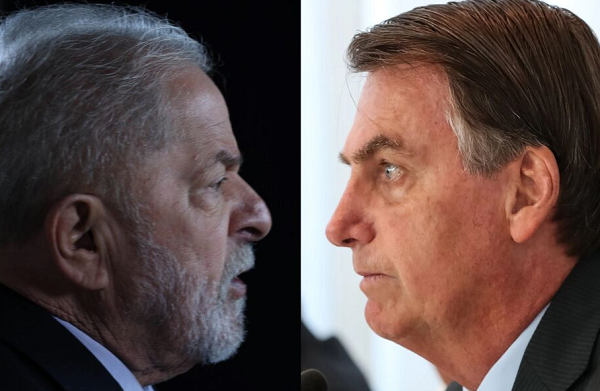 Pesquisa mostra que Lula permanece na liderança com 44% da preferência, contra 33% de Bolsonaro (Foto: Reprodução e Marcos Corrêa/PR)