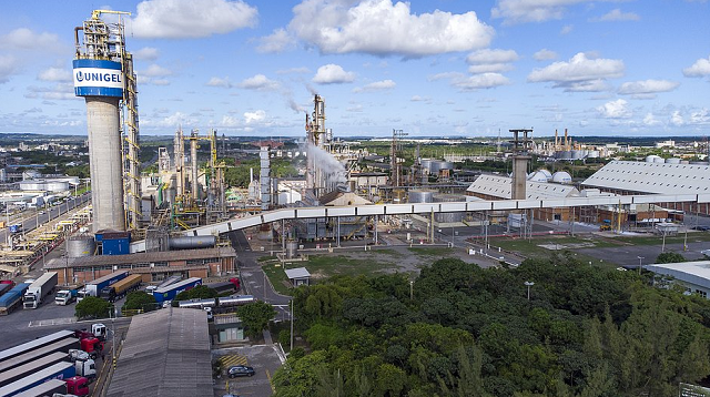 Unidade da Unigel no Polo Industrial de Camaçari (Foto: Divulgação)