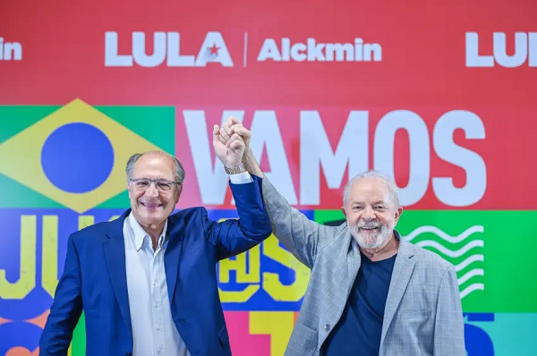 Lula e Alckmin serão candidatos pela Coligação Brasil da Esperança (Foto: Ricardo Stuckert/PT)