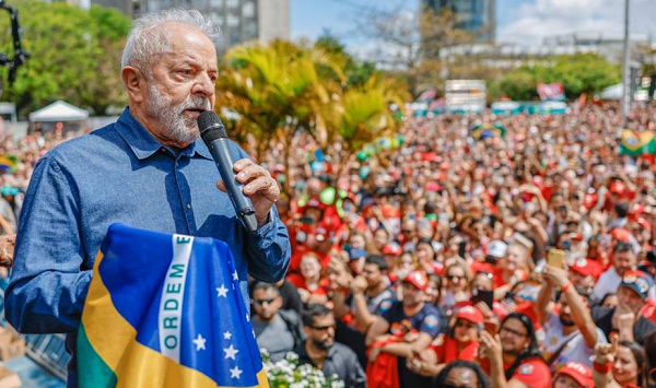 Lula em ato de Florianópolis (Foto: Divulgação/Ricardo Stuckert)