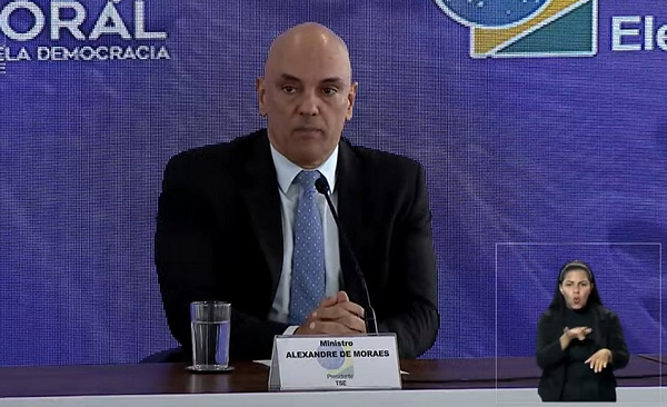 Presidente do Tribunal Superior Eleitoral (TSE), Alexandre de Moraes (Foto: Reprodução/TSE)
