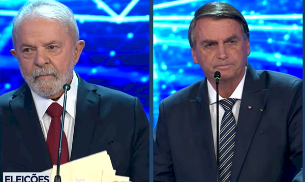 Lula (PT) e Bolsonaro (PL) disputam o segundo turno da eleição presidencial (Foto: Reprodução/Tv Band)