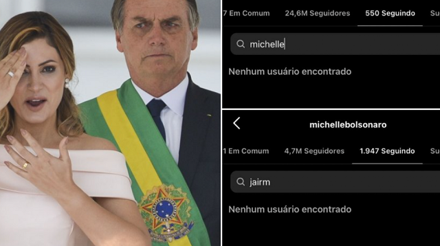 O unfollow do casal (Foto: Reprodução)