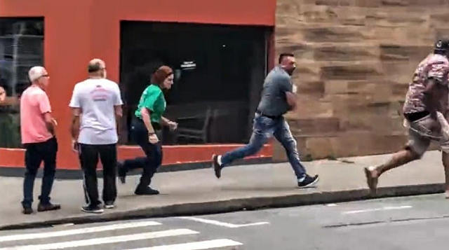 Vídeo desmente versão da deputada federal bolsonarista Carla Zambelii (Foto: Twitter/Reprodução)