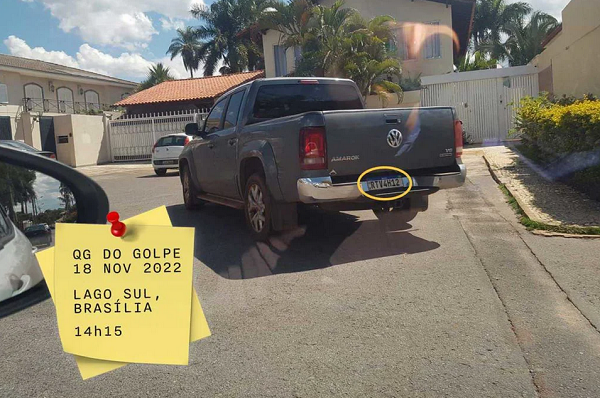 A Amarok no no início da tarde no QG (Foto: Reprodução/Metrópoles)