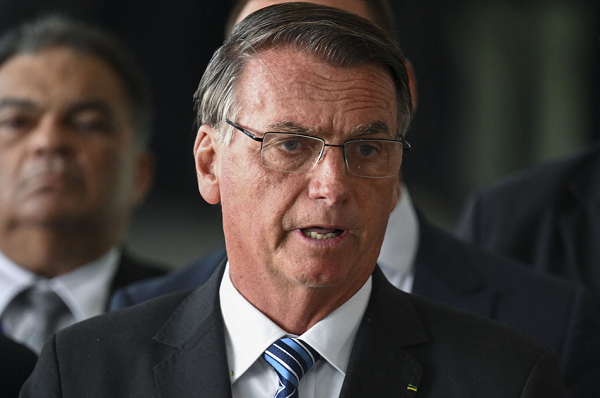 Jair Bolsonaro deixa o cargo no dia 31 de dezembro (Foto: Evaristo Sa/AFP)