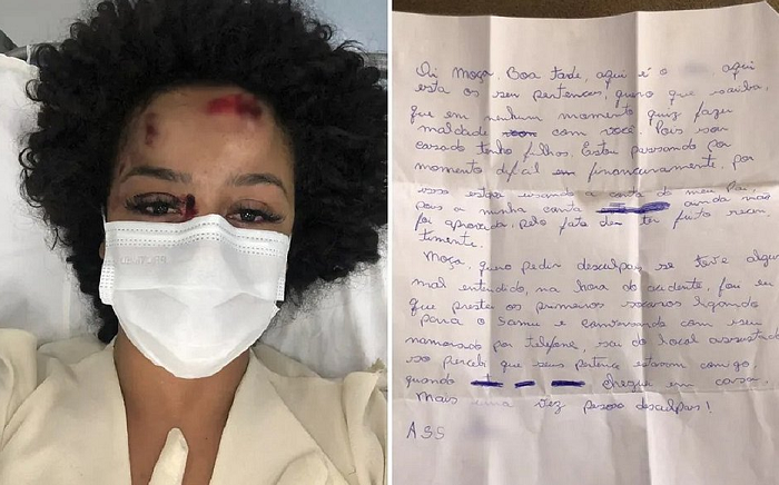 Walirrane Ramos ficou receosa após, segundo a mesma, o homem fazer diversas perguntas (Foto: Reprodução)