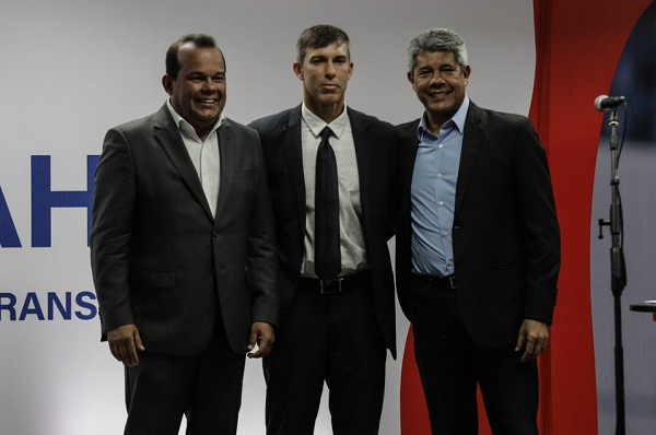 Geraldo Junior, Marcelo Werner e Jerônimo Rodrigues (Foto: Uendel Galter/Ag. A TARDE)