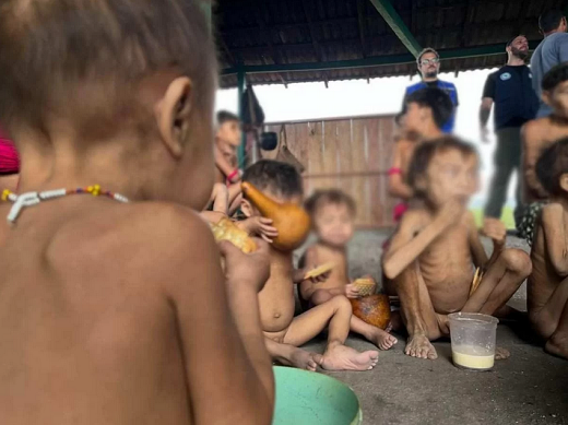 Entre 2019 e 2022, agentes públicos viajaram por cinco vezes ao estado de Roraima, sem tratar de medidas contra garimpo ilegal e garantia de alimentação aos povos indígenas (Foto: Reprodução/Urihi Associação Yanomami)