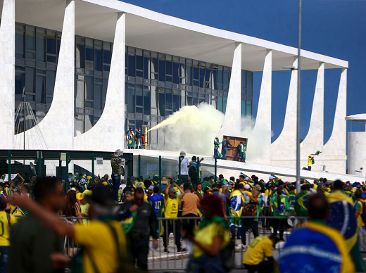 Golpistas invadiram Congresso, STF e Palácio do Planalto (Foto: Marcelo Camargo/Agência Brasil)