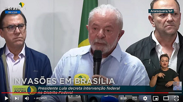 Lula reforçou que envolvidos serão localizados e punidos (Foto: Reprodução/YouTube)