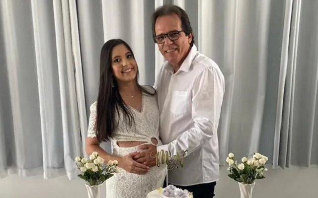 Nixon e Maria Eduarda casaram-se em junho de 2021 (Foto: Nixon Motta/Arquivo Pessoal)