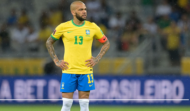 Daniel Alves foi preso no dia 20 de janeiro (Foto: Douglas Magno/AFP)
